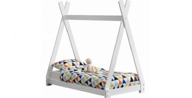 cama casita montessori para niños estilo tipi